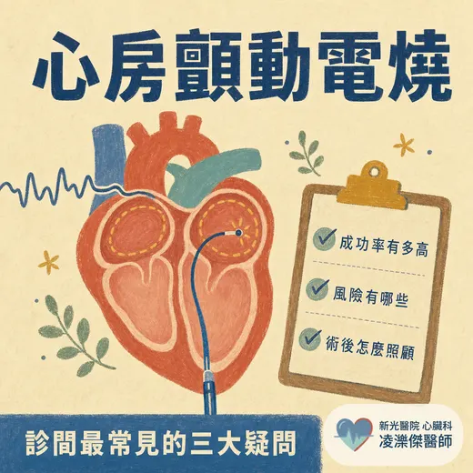 心房顫動電燒：成功率多高？風險有哪些？術後要注意什麼