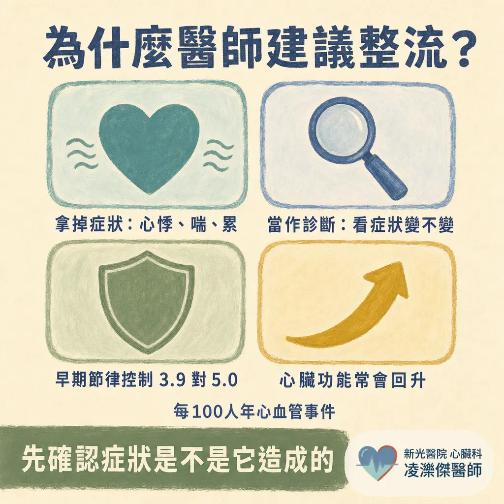 為什麼你需要心房顫動整流（電擊整流）？時機、當天流程與最重要的抗凝血規則 圖卡 3