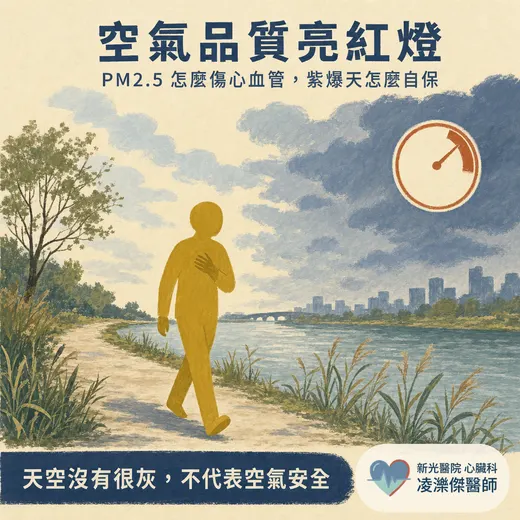 空氣品質亮紅燈：PM2.5 怎麼傷心血管，紫爆天心臟病人怎麼自保