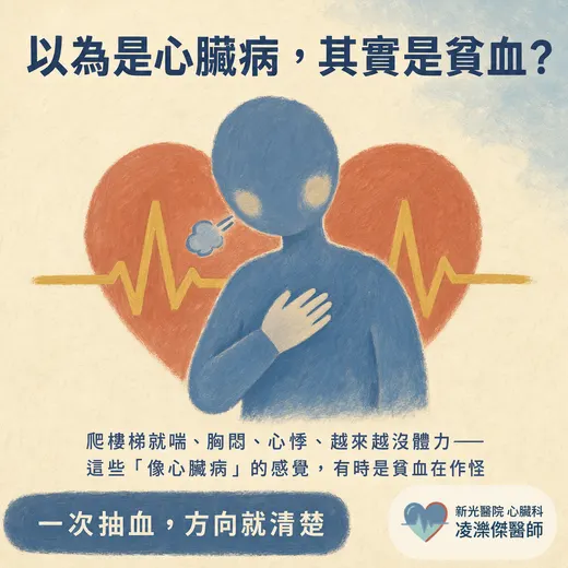 體力變差、胸悶……竟然是貧血？