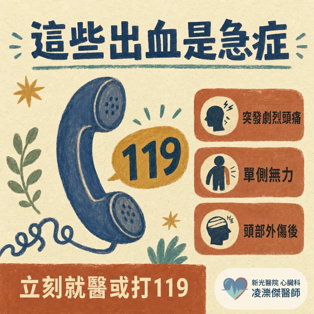 吃抗凝血劑後出血怎麼辦?分清大出血與小出血,該不該停藥 圖卡 3