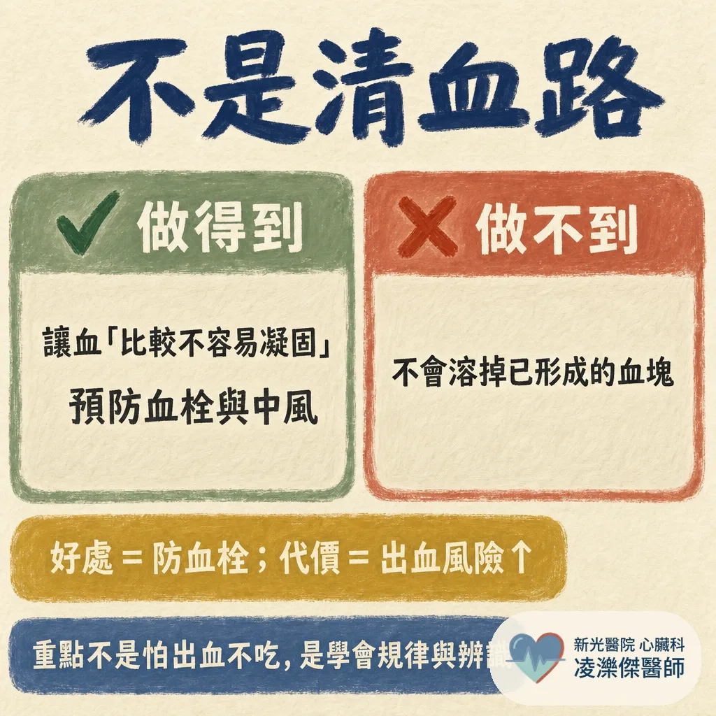 吃抗凝血藥要注意什麼？規律吃、別亂停、看得懂出血警訊 圖卡 2