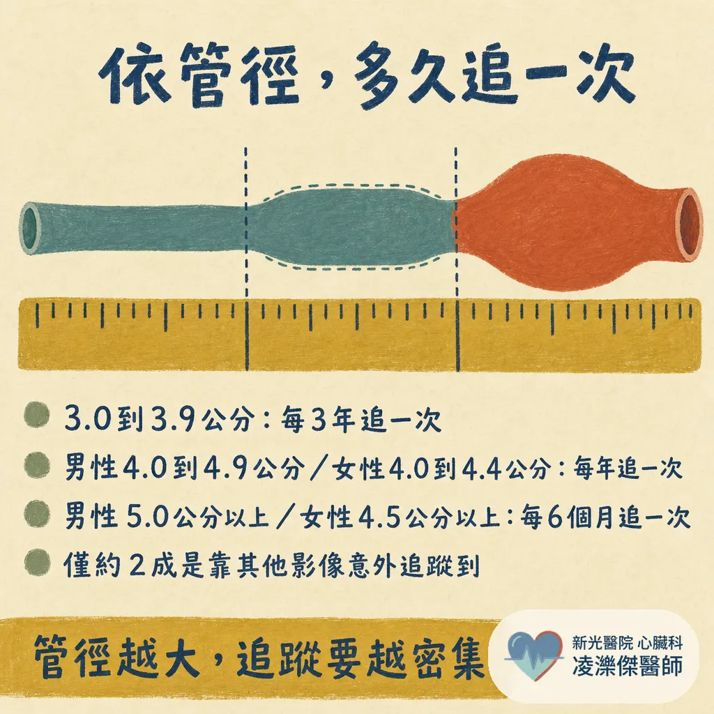 健檢說「主動脈有點寬」是動脈瘤嗎?誰該篩檢、多大要處理 圖卡 5