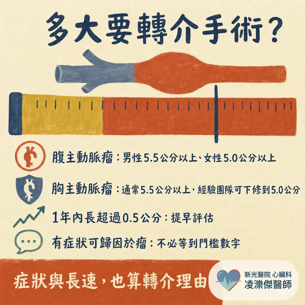 健檢說「主動脈有點寬」是動脈瘤嗎?誰該篩檢、多大要處理 圖卡 6