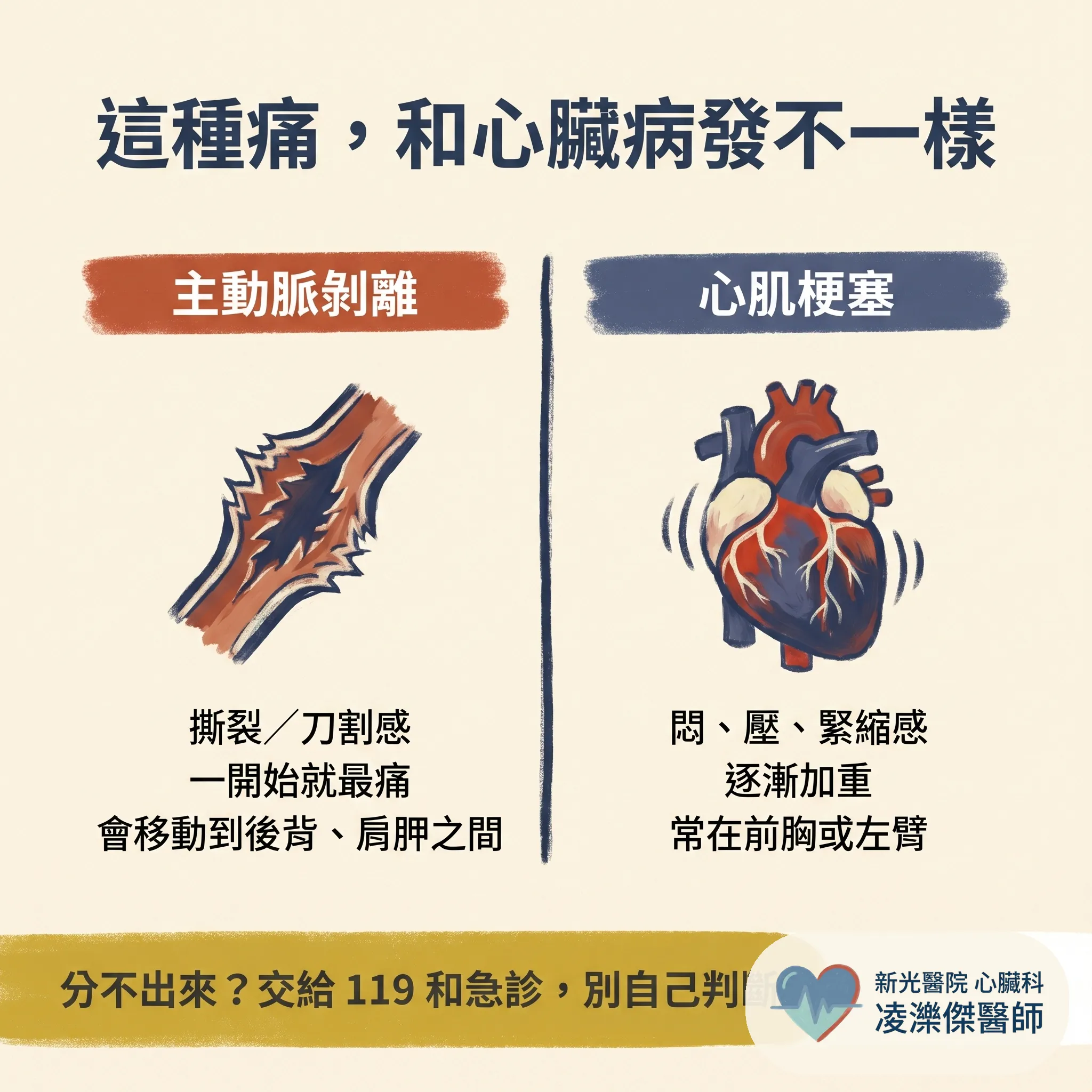 主動脈剝離:突然撕裂般的劇烈胸痛,一秒都不能等 圖卡 3