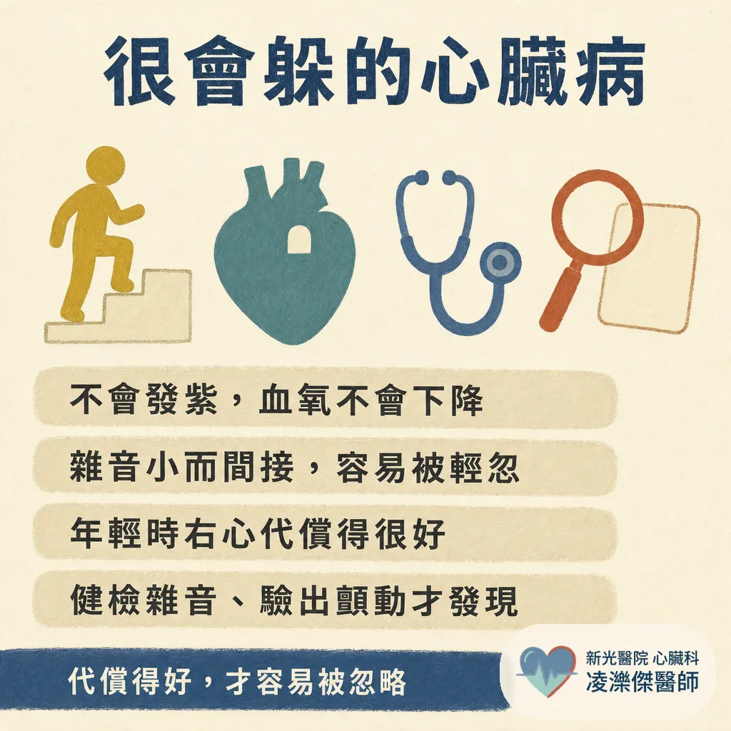 健檢聽到心雜音,才發現心房中膈缺損?成年才抓到的心臟「破洞」該不該關,心臟科醫師說清楚 圖卡 3