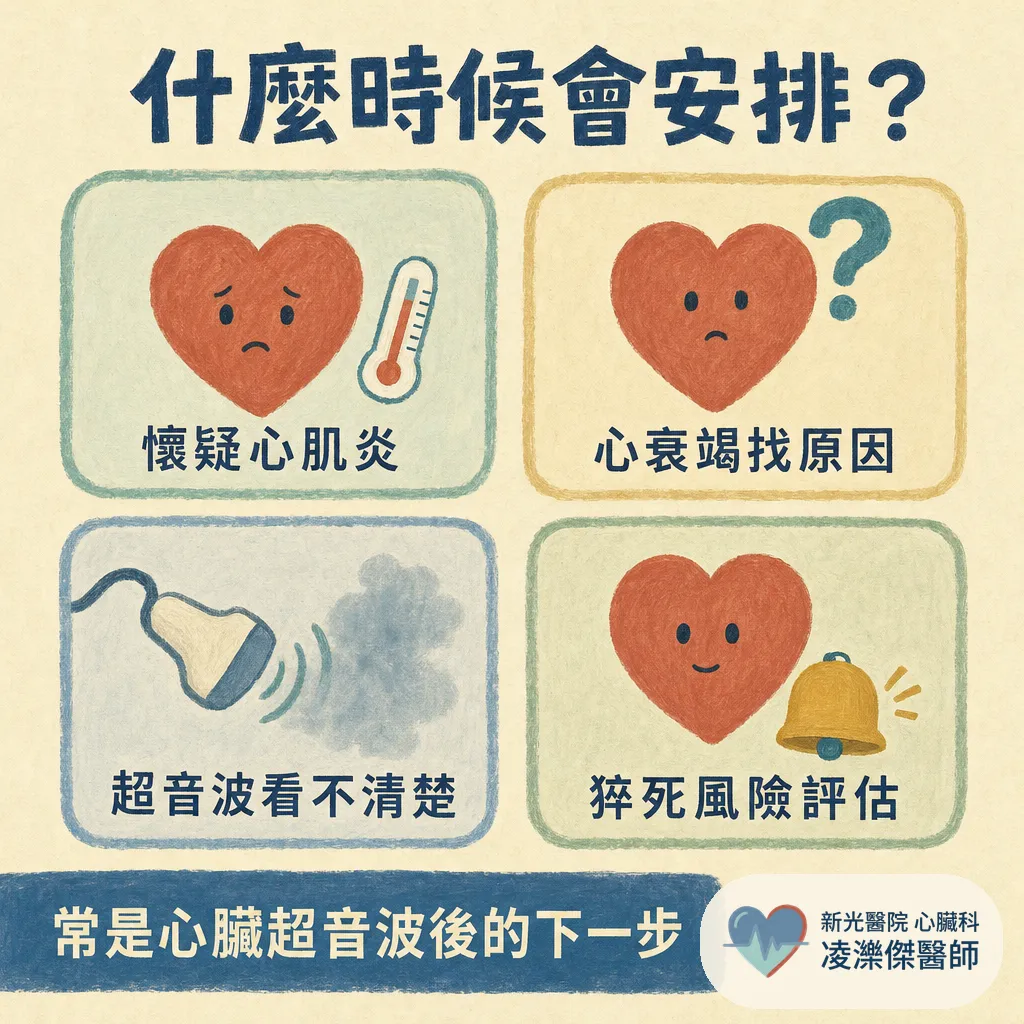 心臟核磁共振(Cardiac MRI)是什麼?什麼情況需要做、檢查流程與注意事項 圖卡 3