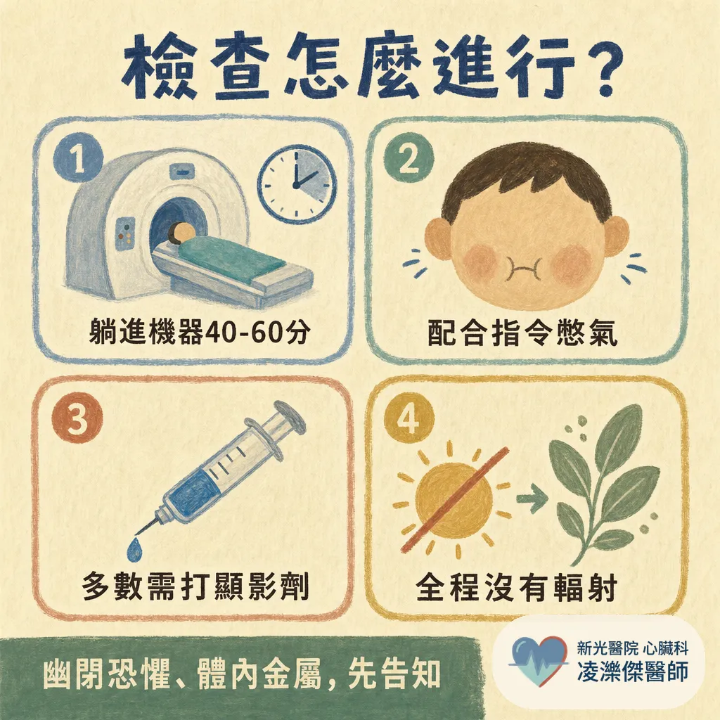 心臟核磁共振(Cardiac MRI)是什麼?什麼情況需要做、檢查流程與注意事項 圖卡 4
