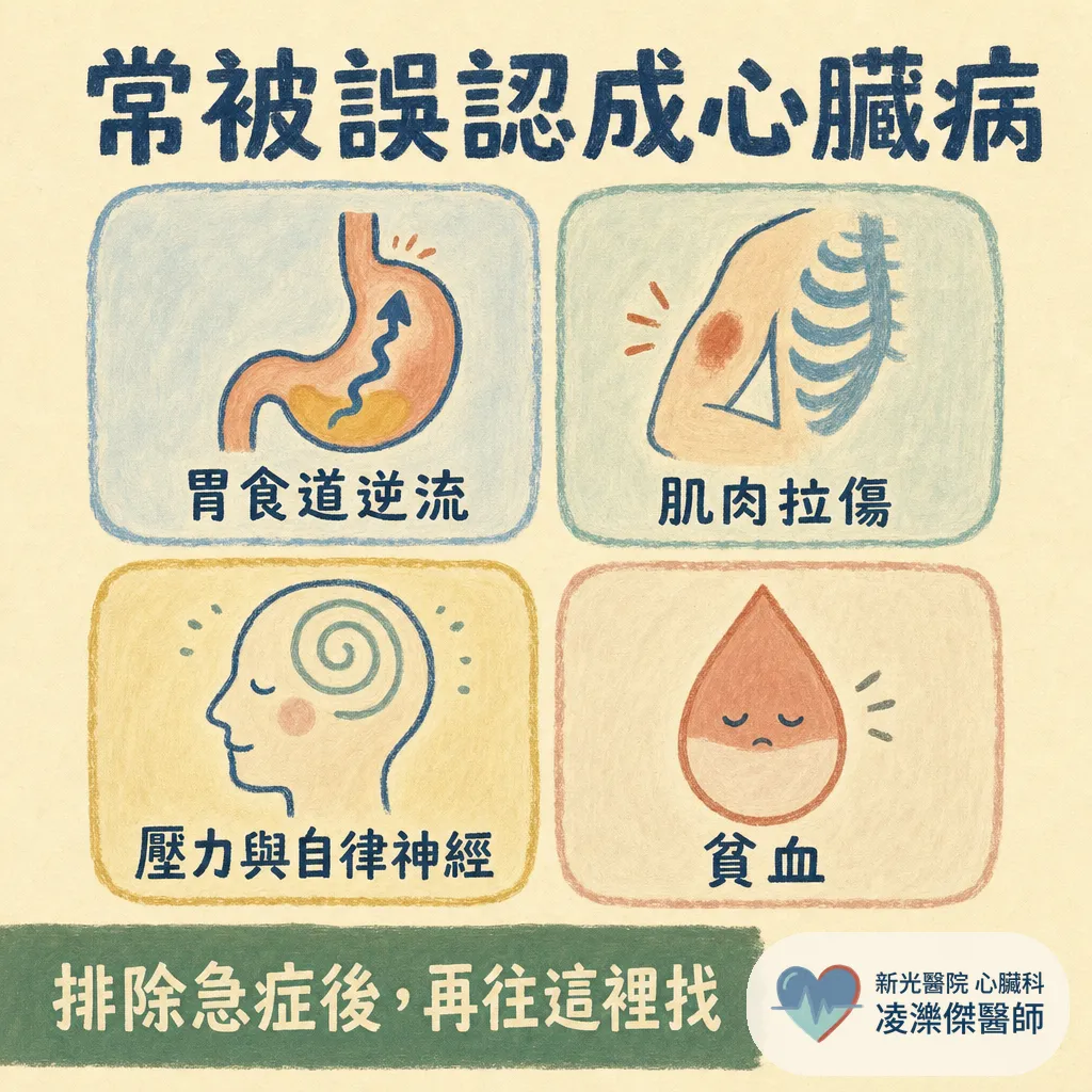 胸痛的原因有哪些？從最危險到最常見，一頁看懂怎麼分辨 圖卡 4