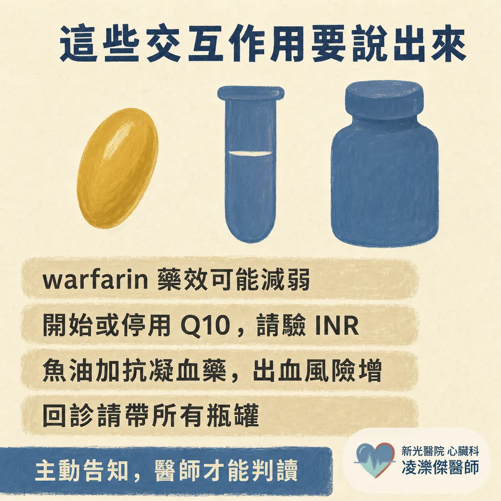 Q10 有效嗎？可以吃保健食品、不吃藥嗎？心臟科醫師誠實盤點 Q10、紅麴與魚油的證據 圖卡 9