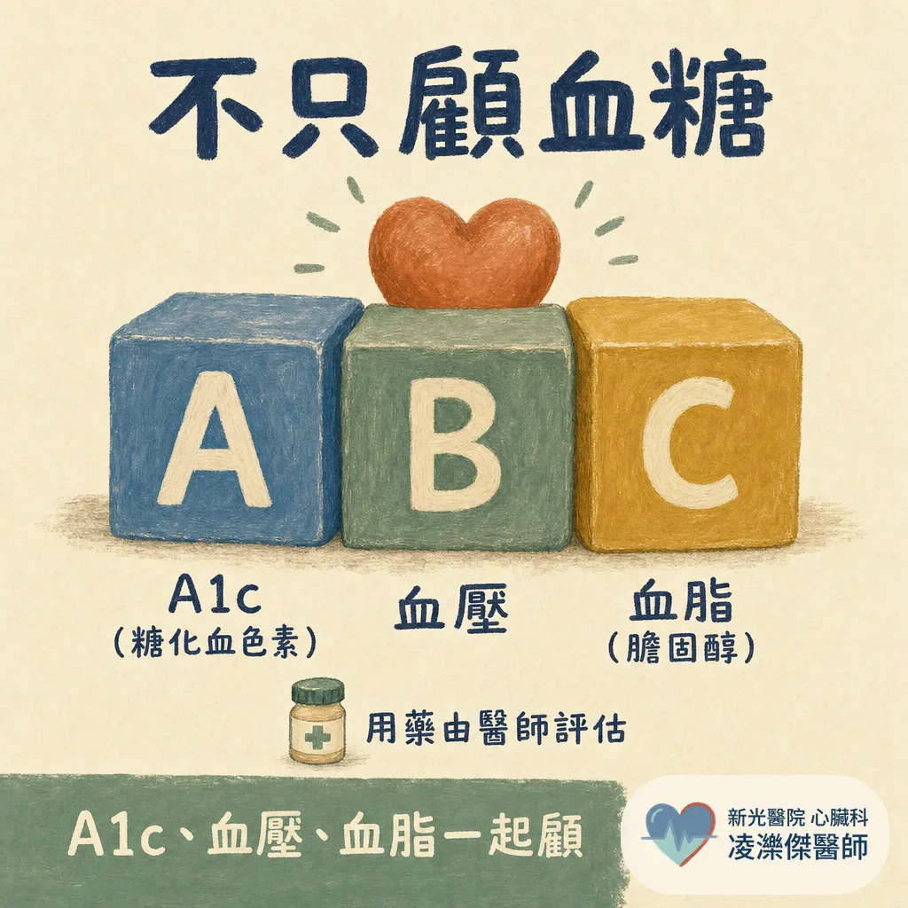 糖尿病為什麼傷心臟？血糖之外更要一起顧的三件事 圖卡 4
