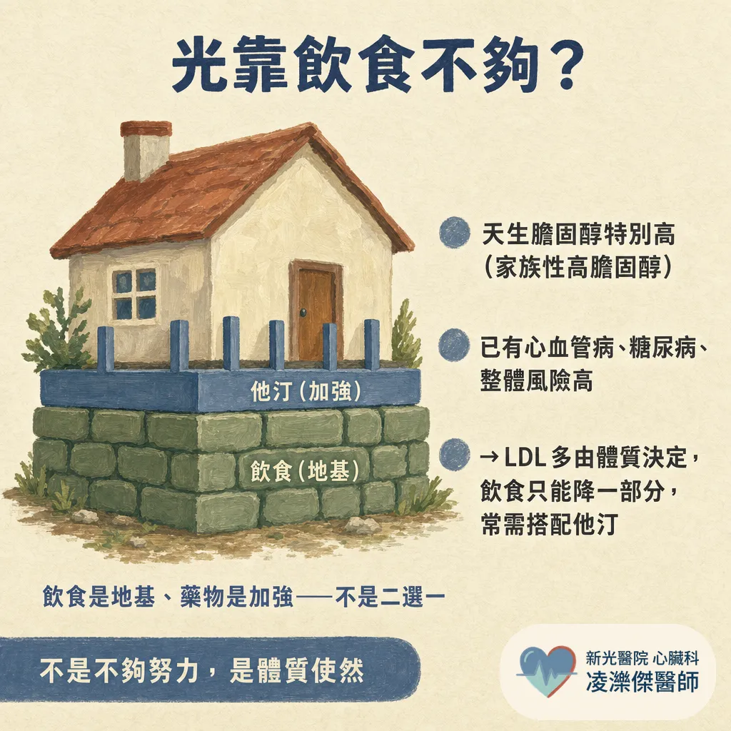 飲食控制可以降血脂嗎？可以降，但有天花板 圖卡 6
