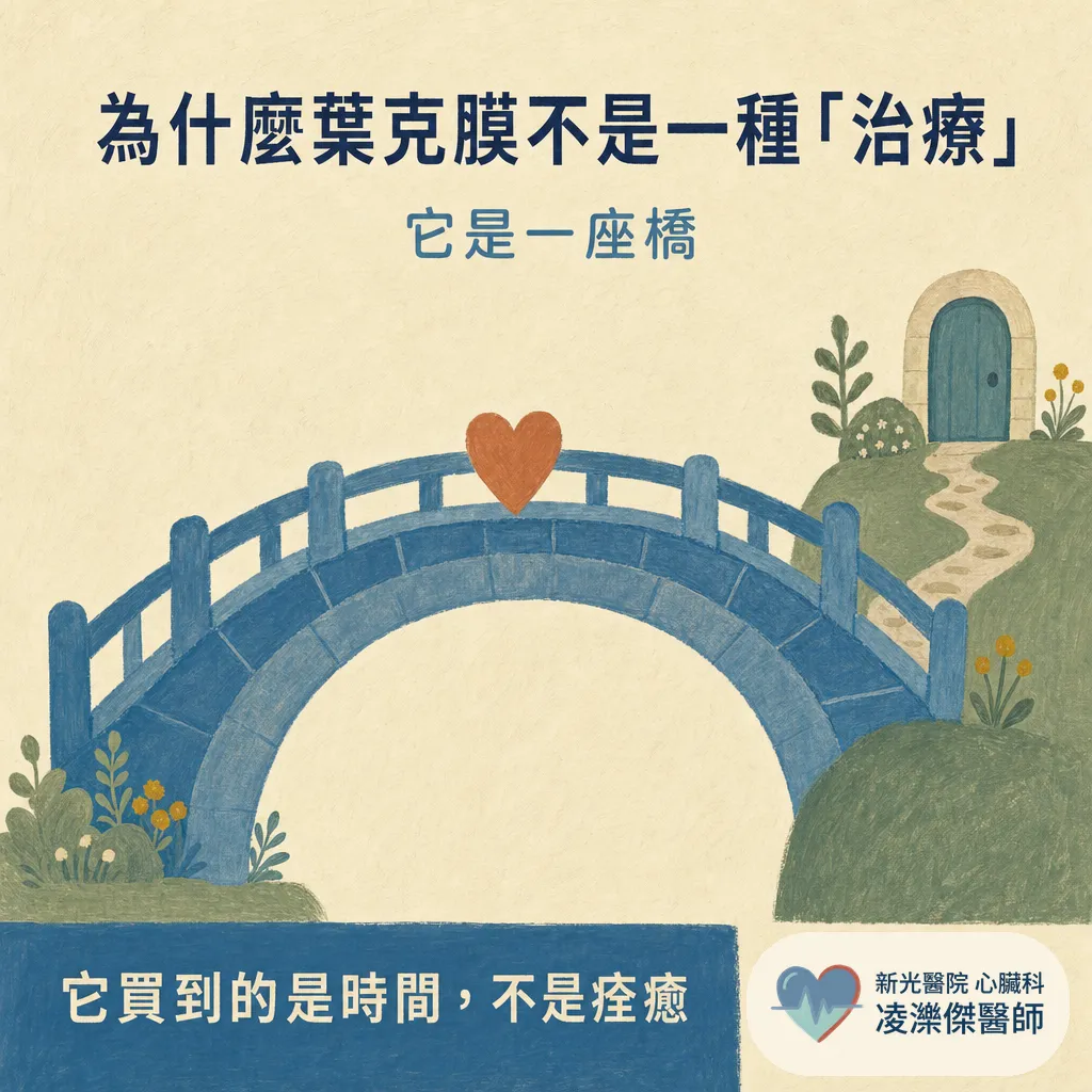 葉克膜(ECMO)是什麼?為什麼它不是一種「治療」,能做什麼、不能做什麼 圖卡 1