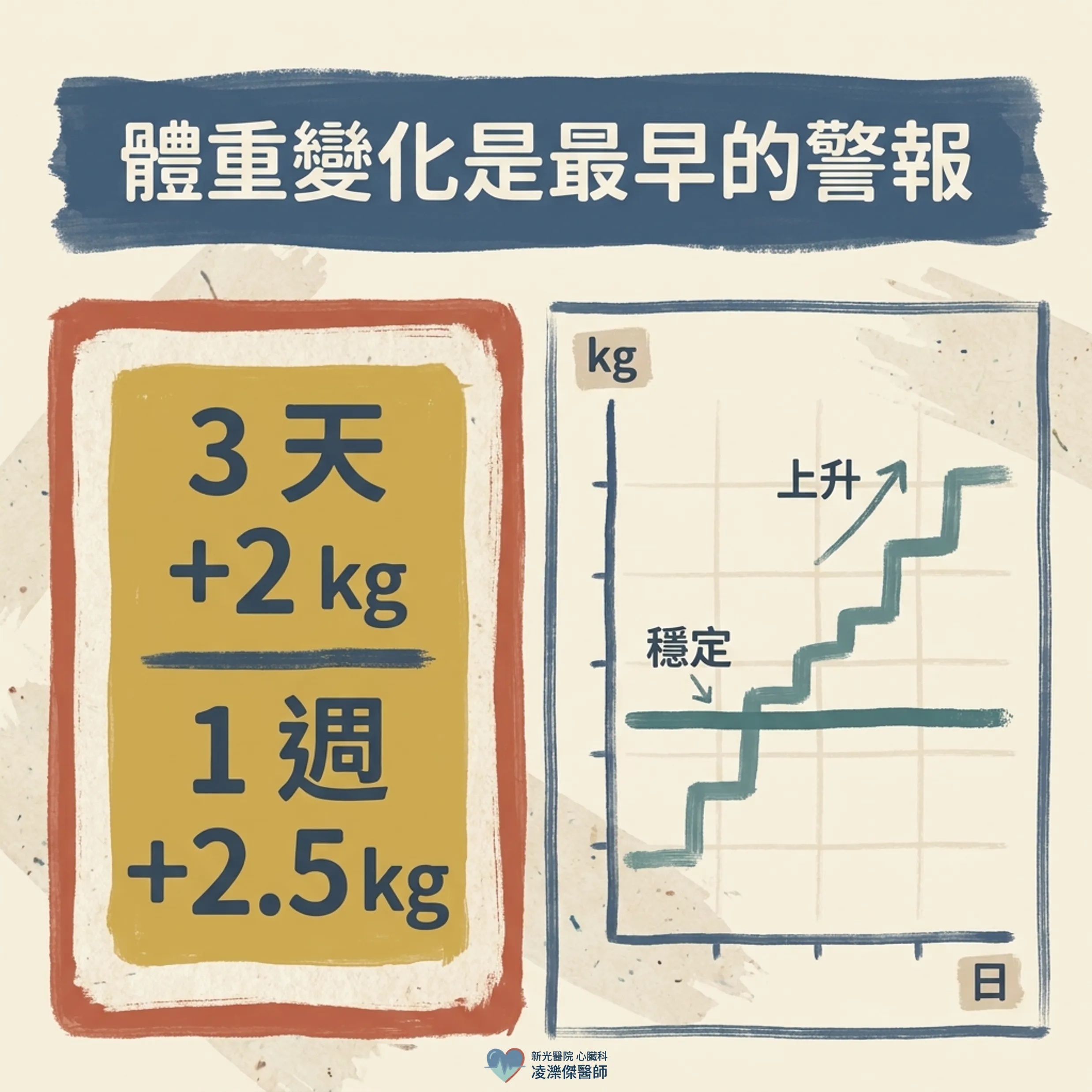 喘＋腫＋累：家屬必懂的居家監測與就醫門檻 圖卡 3
