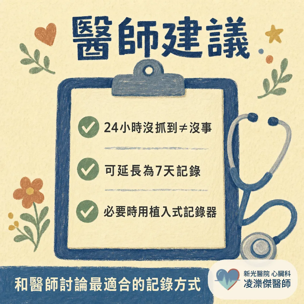 24 小時心電圖（Holter）是什麼？怎麼戴、能不能洗澡、報告怎麼看 圖卡 5