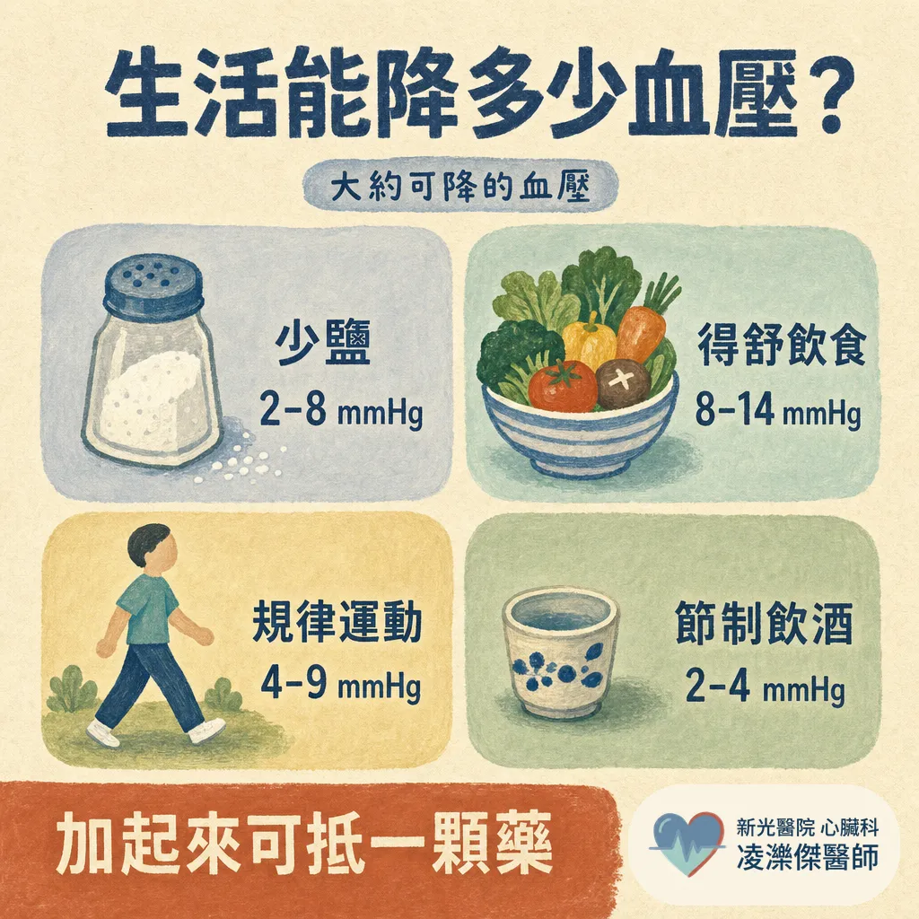 沉默的殺手高血壓：多少算高、怎麼量、怎麼降，一次講清楚 圖卡 4
