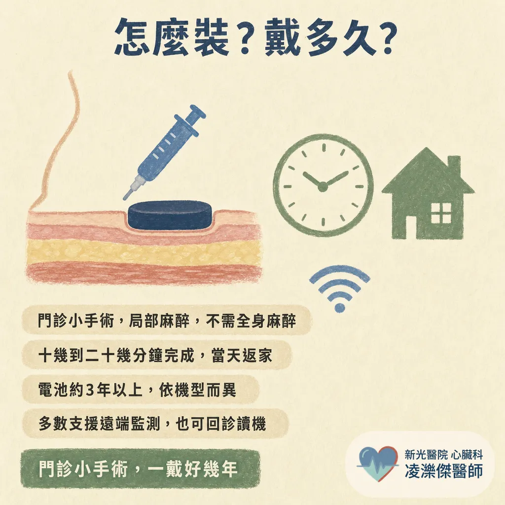植入式心電圖記錄器（ILR）是什麼？反覆昏倒、中風找不到原因為什麼要裝、怎麼裝、能戴多久 圖卡 6