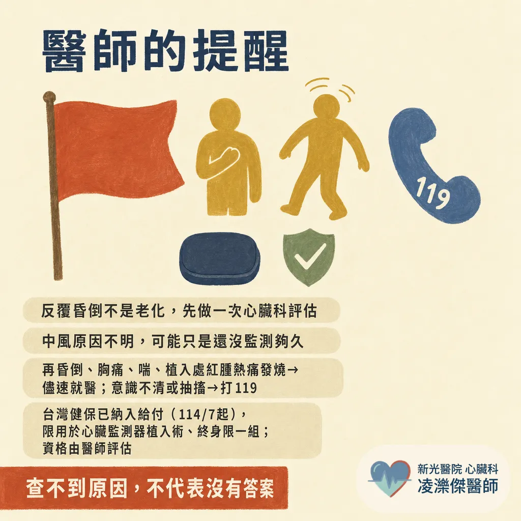 植入式心電圖記錄器（ILR）是什麼？反覆昏倒、中風找不到原因為什麼要裝、怎麼裝、能戴多久 圖卡 8