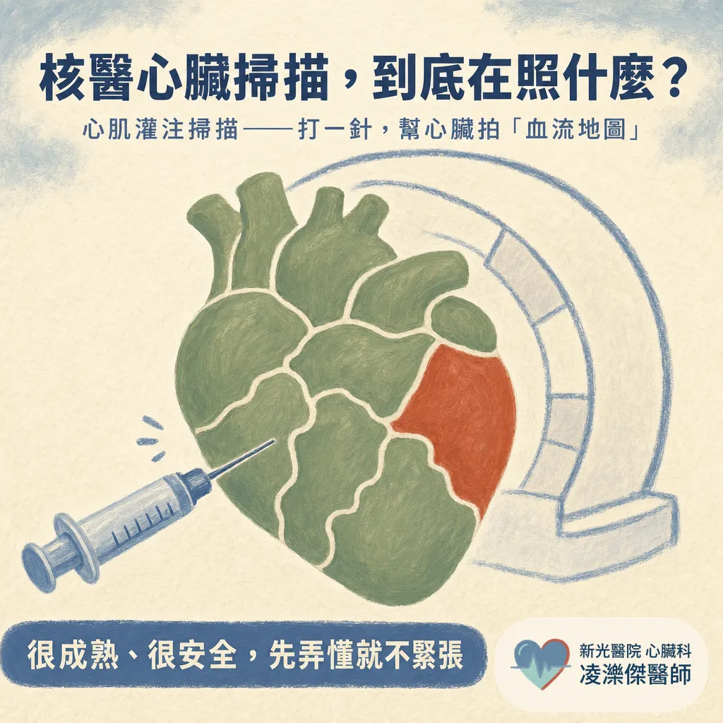 心肌灌注掃描是什麼？核醫心臟檢查在照什麼 圖卡 1