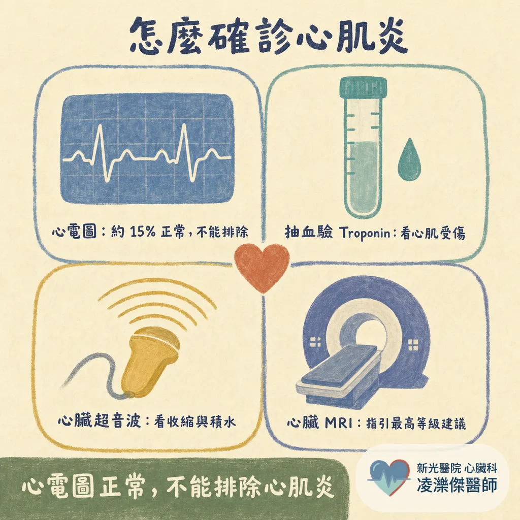 感冒好了,心臟為什麼壞掉?認識心肌炎:症狀、診斷與急性期休息期程 圖卡 5