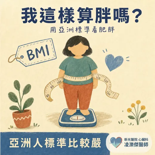 醫師，我這樣算胖嗎？用亞洲標準看你算不算肥胖