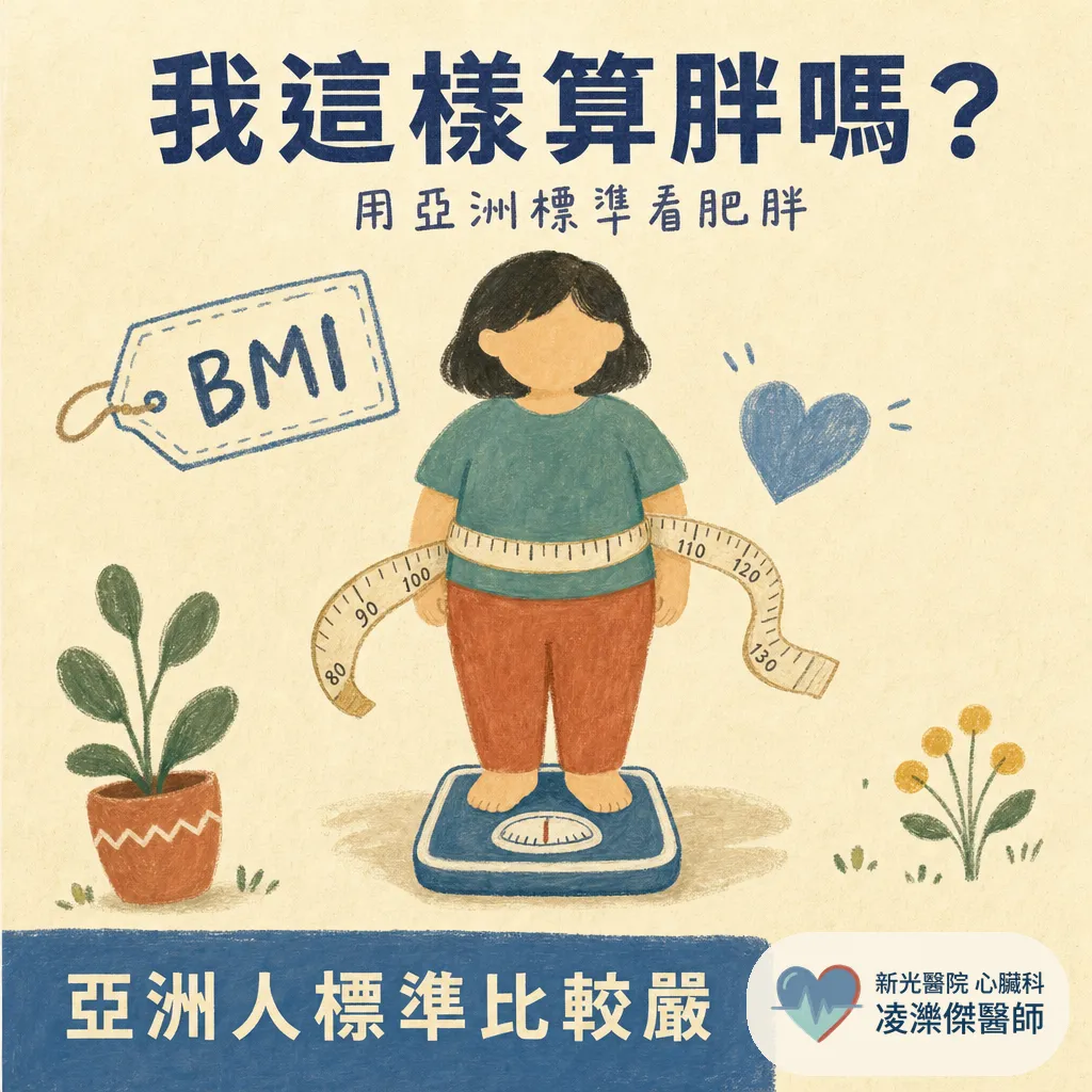 醫師,我這樣算胖嗎?用亞洲標準看你算不算肥胖 圖卡 1