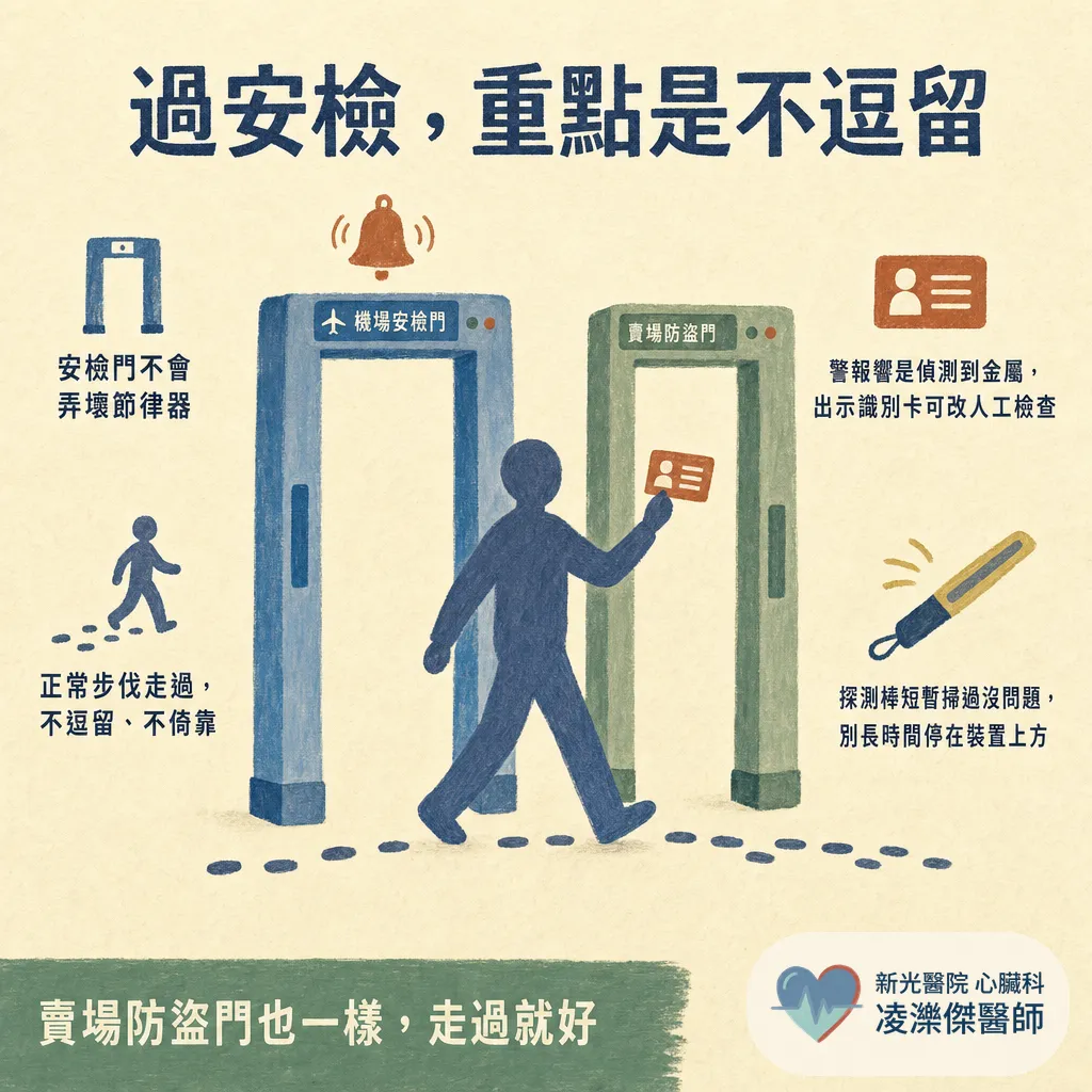 裝了心律調節器(節律器),能過安檢、搭飛機、做 MRI 嗎?生活三問完整解答 圖卡 2