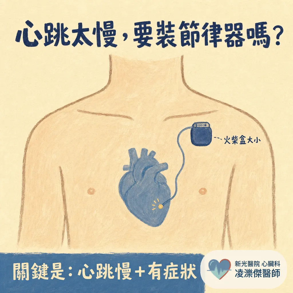 心臟節律器是什麼？心跳太慢就要裝嗎？手術過程與術後生活一次看懂 圖卡 1