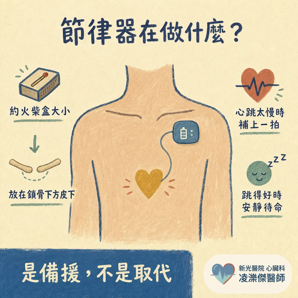 心臟節律器是什麼?心跳太慢就要裝嗎?手術過程與術後生活一次看懂 圖卡 2
