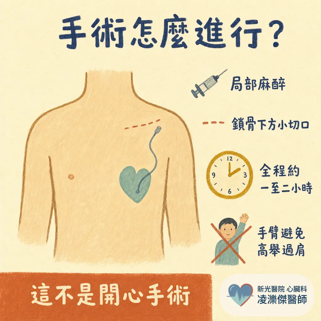 心臟節律器是什麼?心跳太慢就要裝嗎?手術過程與術後生活一次看懂 圖卡 4