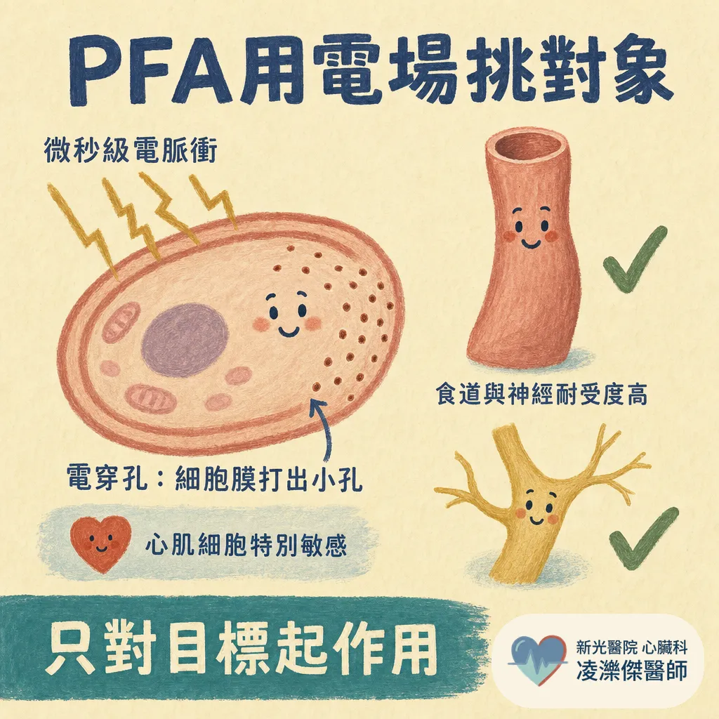 脈衝場消融（PFA）是什麼？和傳統電燒差在哪 圖卡 3