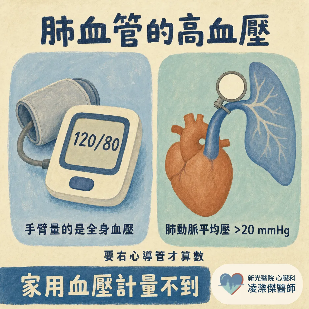認識肺高壓：一直喘卻查不出原因？「肺血管的高血壓」，量手臂是量不到的 圖卡 2