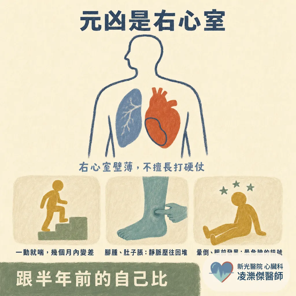 認識肺高壓:一直喘卻查不出原因?「肺血管的高血壓」,量手臂是量不到的 圖卡 3