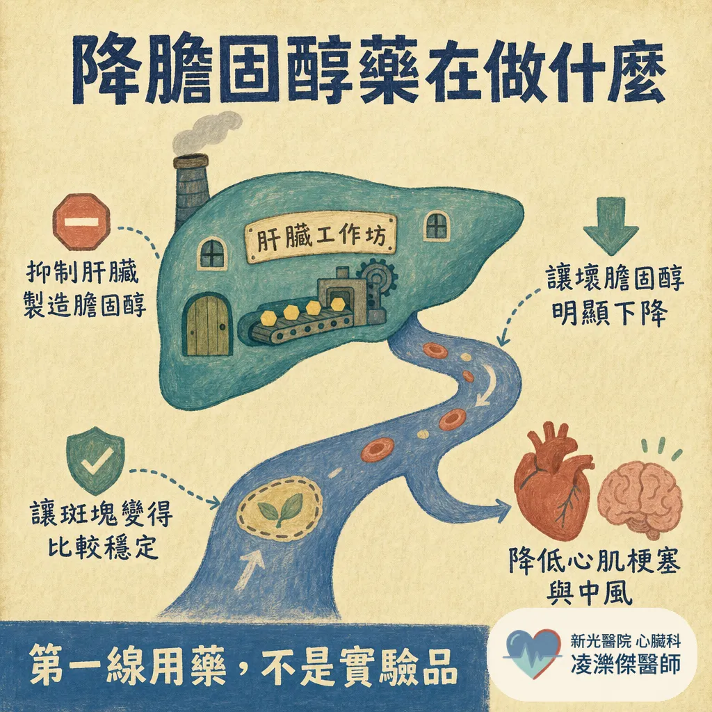 降膽固醇藥(statin)傷肝、肌肉痠痛?膽固醇正常能停藥嗎?醫師一次解答 圖卡 2