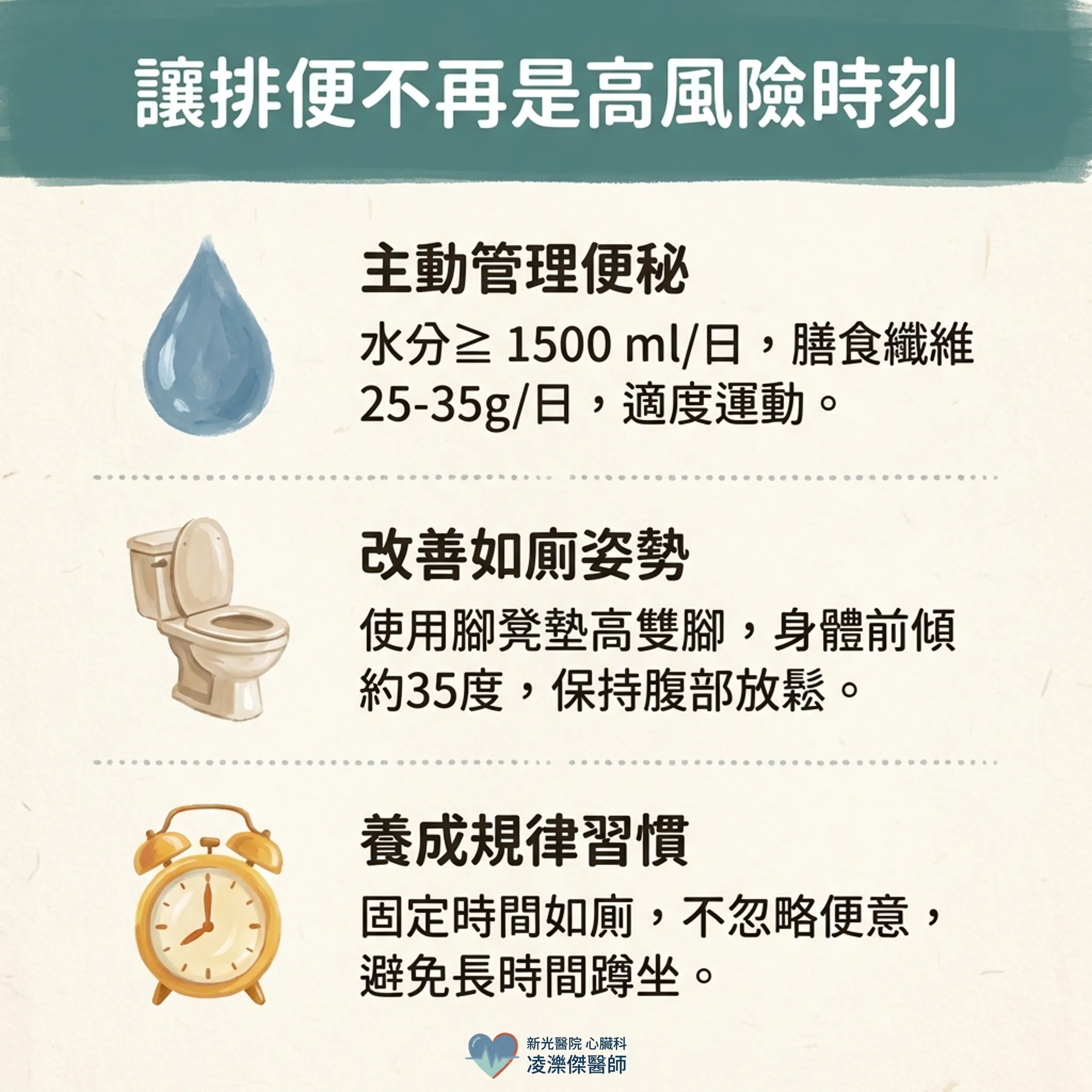 上大號也會猝死？排便時的心臟危機與預防 圖卡 4