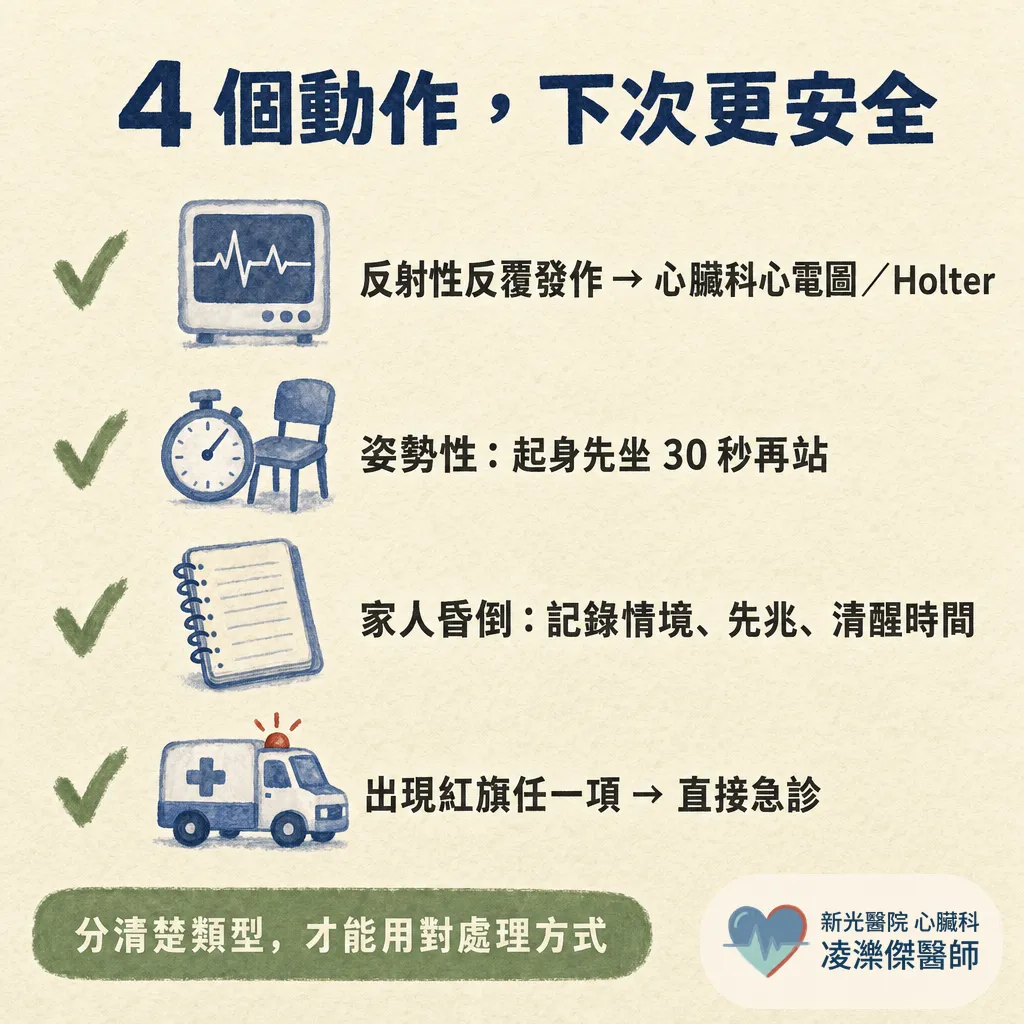 昏倒不是都一樣：3 個問題快速判斷「需不需要立刻就醫」 圖卡 5