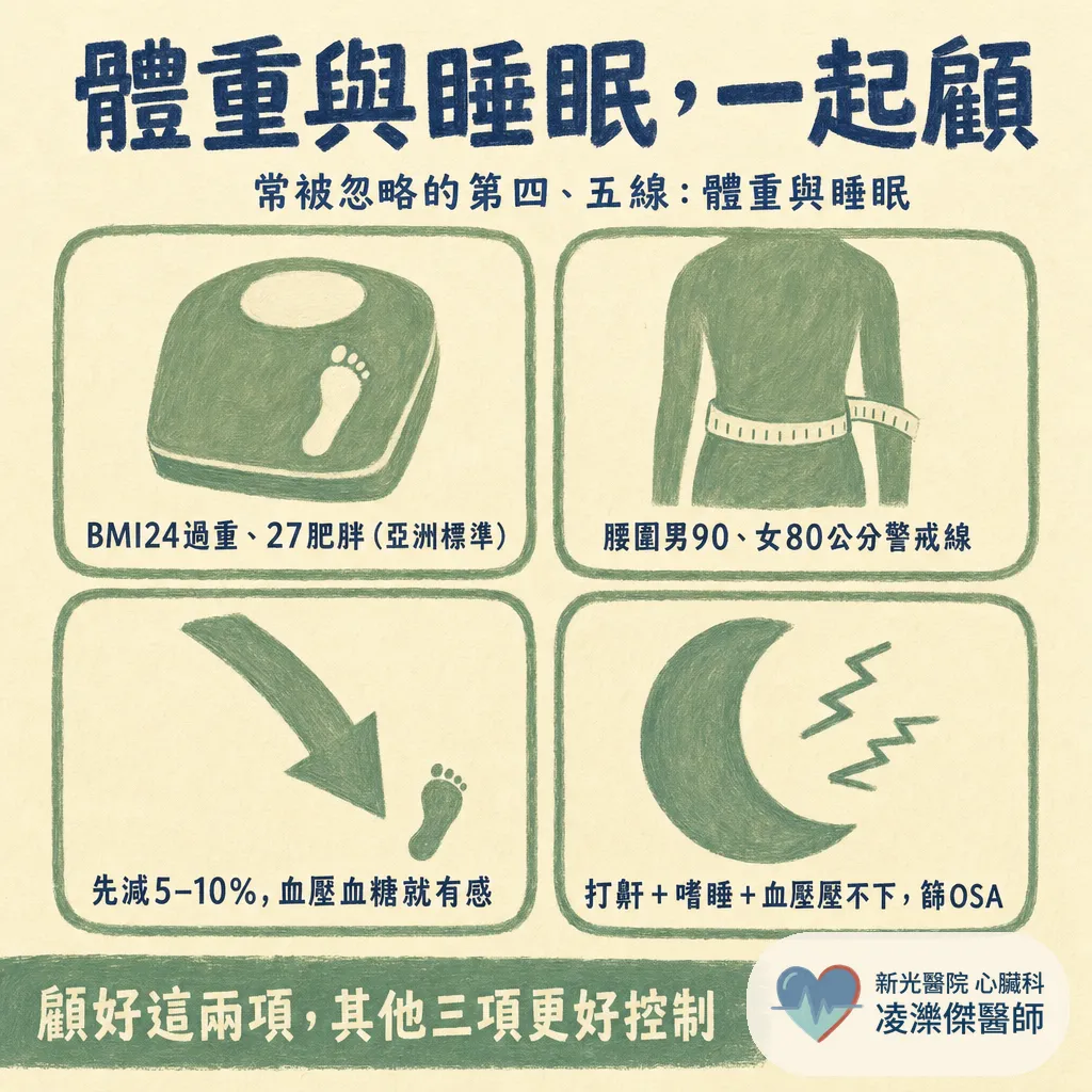 三高總整理：血壓、血脂、血糖到體重，心臟科醫師的控制優先順序 圖卡 4