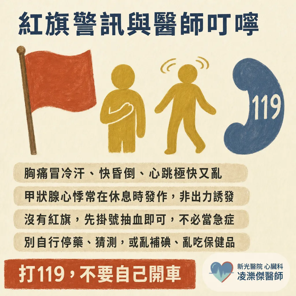 甲狀腺與心臟有關？甲亢傷心、機能低下也傷心，一次看懂雙軌機制 圖卡 7