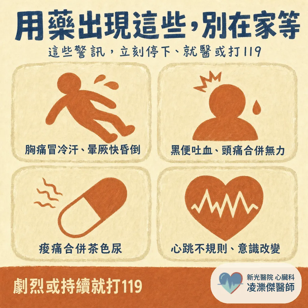 心臟病用藥與治療總覽：支架、抗凝血藥、他汀、QT 延長藥物我該注意什麼 圖卡 5