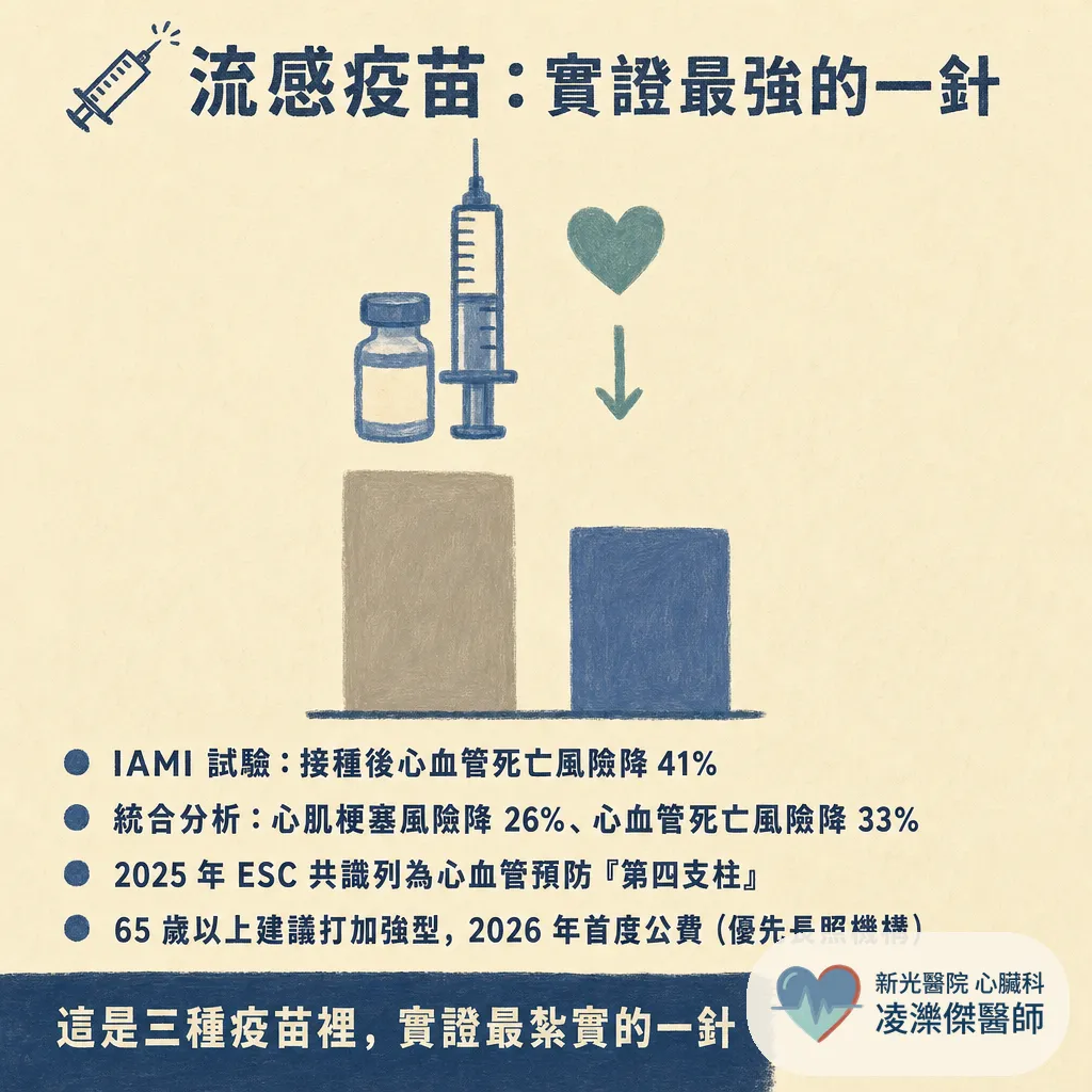 心臟病人的秋冬疫苗清單：流感、肺炎鏈球菌、帶狀疱疹一次打對 圖卡 3