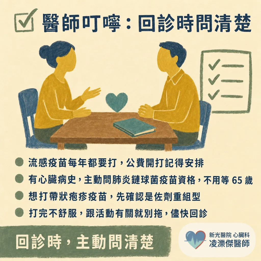 心臟病人的秋冬疫苗清單：流感、肺炎鏈球菌、帶狀疱疹一次打對 圖卡 7